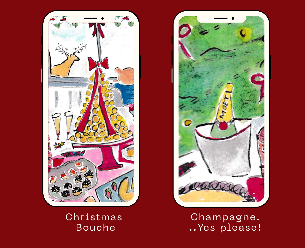 11 x Cozy Festive Mobile Wallpaper (9 Digital downloads) + 2 BONUS Wallpapers